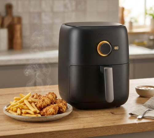 ProCrisp Mini Air Fryer – 2L Compact with Adjustable Temperature